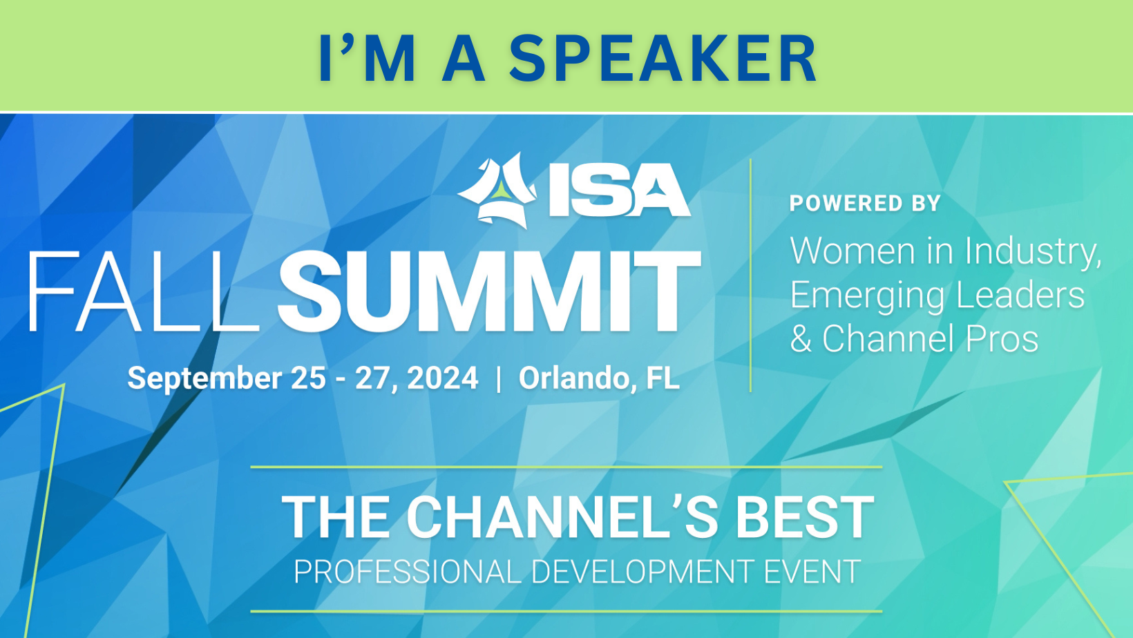 I'm a speaker graphic